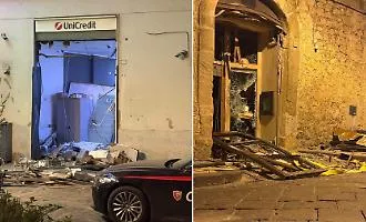 Doppio assalto a Mazzarino: spaccata a Unicredit e ad una gioielleria con mezzi pesanti