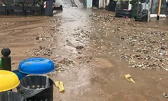 Gela allagata, polizia municipale mette in salvo due bambini